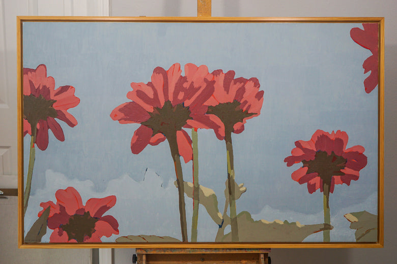 Red Blossoms Within the Quiet Sky by Nicole Lamothe |  Context View of Artwork 