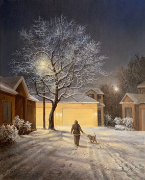 Original art for sale at UGallery.com | After Snowfall by Nikolay Rizhankov | $1,500 | oil painting | 20' h x 16' w