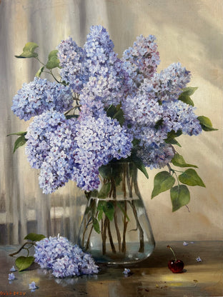 Spring Still Life by Nikolay Rizhankov |  Side View of Artwork 