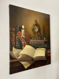 Original art for sale at UGallery.com | Still Life with Book by Nikolay Rizhankov | $1,300 | oil painting | 20' h x 16' w | thumbnail 3