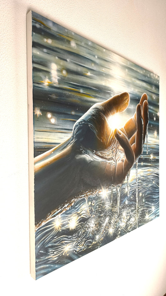 God’s Hand by Nuno Aparício |  Side View of Artwork 