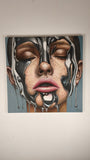 Original art for sale at UGallery.com | My Face Your Face by Nuno Aparício | $5,550 | acrylic painting | 39.37' h x 39.37' w | thumbnail 3