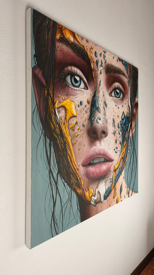 Painted Soul by Nuno Aparício |  Side View of Artwork 