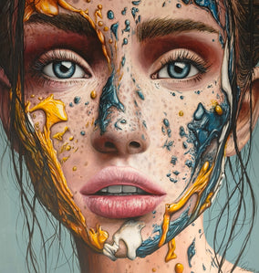 Original art for sale at UGallery.com | Painted Soul by Nuno Aparício | $11,450 | acrylic painting | 39.37' h x 39.37' w