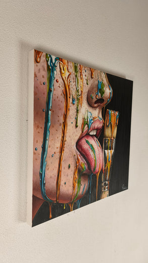 Seductive Art by Nuno Aparício |  Side View of Artwork 
