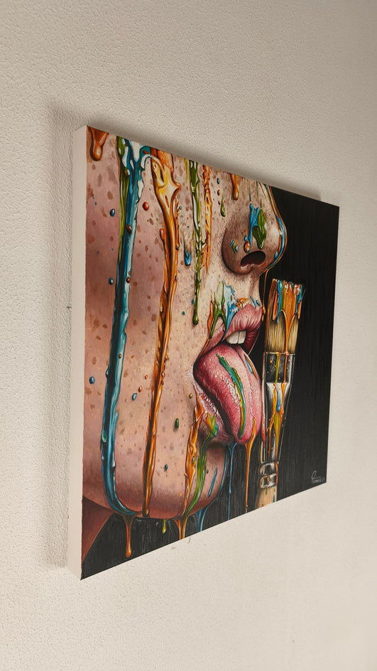 Seductive Art by Nuno Aparício |  Side View of Artwork 