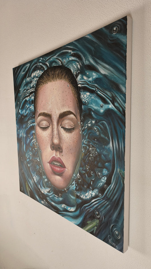Submerged Soul by Nuno Aparício |  Side View of Artwork 