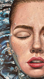 Original art for sale at UGallery.com | Submerged Soul by Nuno Aparício | $7,850 | acrylic painting | 39.37' h x 39.37' w | thumbnail 4
