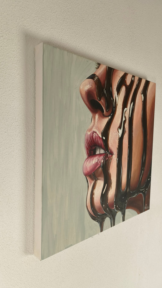 Sweet Tears by Nuno Aparício |  Side View of Artwork 