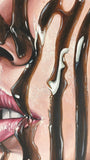 Original art for sale at UGallery.com | Sweet Tears by Nuno Aparício | $5,100 | acrylic painting | 23.62' h x 23.62' w | thumbnail 4