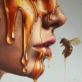 Original art for sale at UGallery.com | The Flight by Nuno Aparício | $8,950 | acrylic painting | 31.5' h x 31.5' w