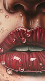 Original art for sale at UGallery.com | Your Lips by Nuno Aparício | $4,850 | acrylic painting | 31.5' h x 31.5' w | thumbnail 4