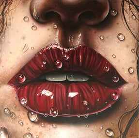 acrylic painting by Nuno Aparício titled Your Lips