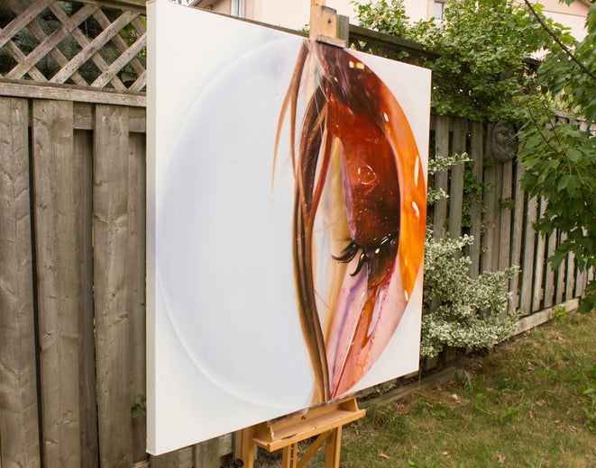 Oculus by David Shepherd |  Side View of Artwork 