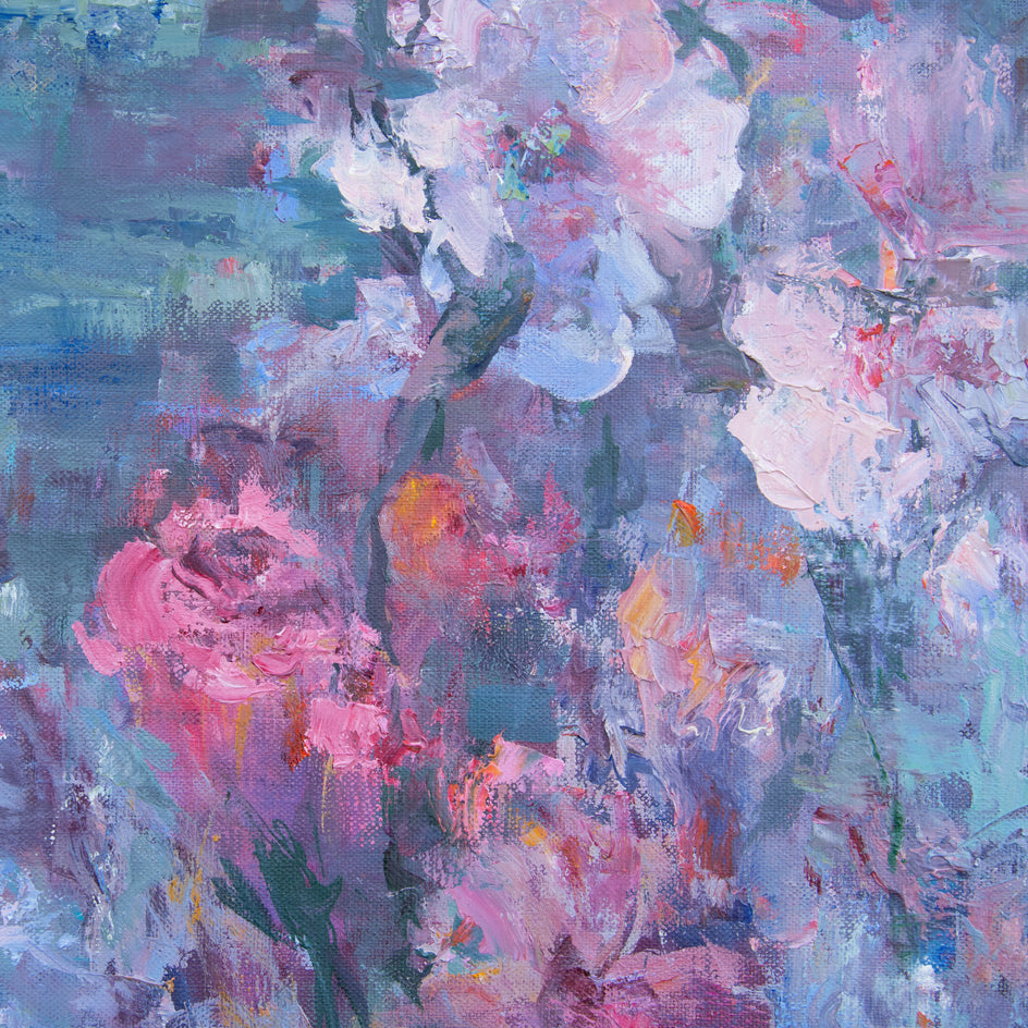 Summer Dreams by Oksana Johnson |  Closeup View of Artwork 