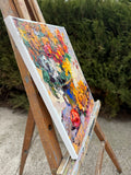 Original art for sale at UGallery.com | Autumn Colors. Bouquet by Oleksiy Ivanyuk | $700 | oil painting | 13.78' h x 11.81' w | thumbnail 2