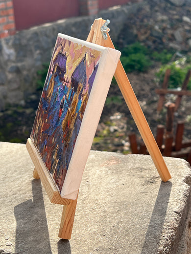 Autumn Vegetable Gardens by Oleksiy Ivanyuk |  Side View of Artwork 