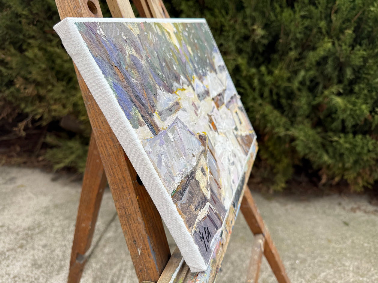 Covered with Snow by Oleksiy Ivanyuk |  Side View of Artwork 