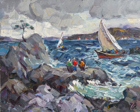 Original art for sale at UGallery.com | Element by Oleksiy Ivanyuk | $900 | oil painting | 15.75' h x 19.68' w