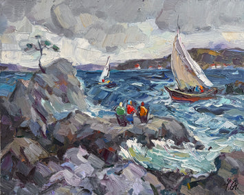 oil painting by Oleksiy Ivanyuk titled Element