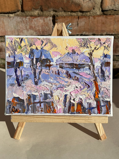 Frosty Evening by Oleksiy Ivanyuk |  Context View of Artwork 