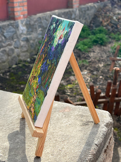 In the Shady Alley by Oleksiy Ivanyuk |  Side View of Artwork 