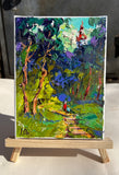 Original art for sale at UGallery.com | In the Shady Alley by Oleksiy Ivanyuk | $575 | oil painting | 7.87' h x 5.9' w | thumbnail 3