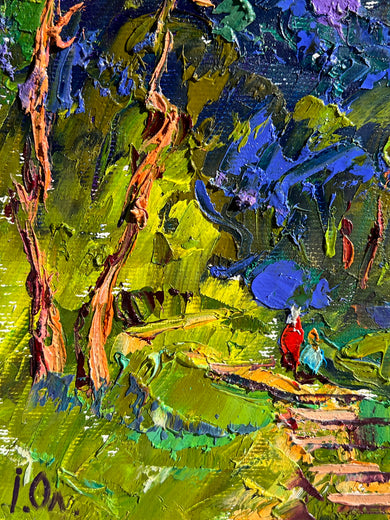 In the Shady Alley by Oleksiy Ivanyuk |   Closeup View of Artwork 