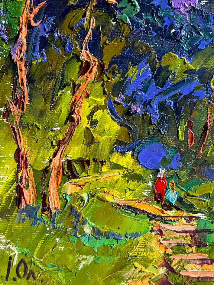 In the Shady Alley by Oleksiy Ivanyuk |  Closeup View of Artwork 