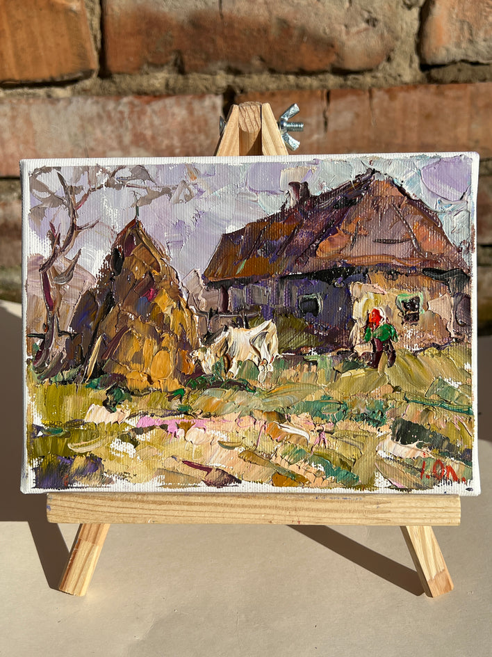 In the Yard by Oleksiy Ivanyuk |  Context View of Artwork 