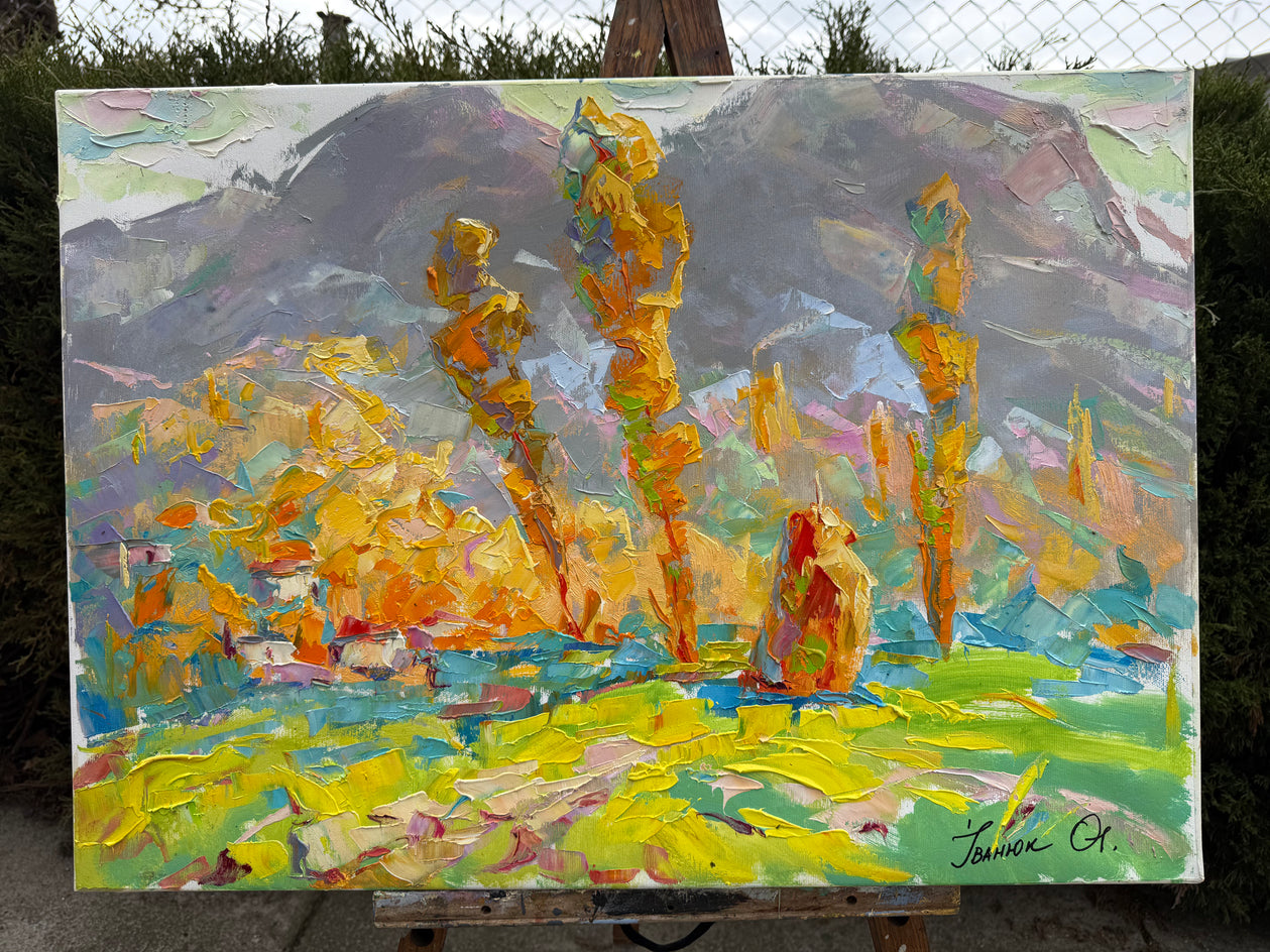 Morning in the Carpathians by Oleksiy Ivanyuk |  Context View of Artwork 
