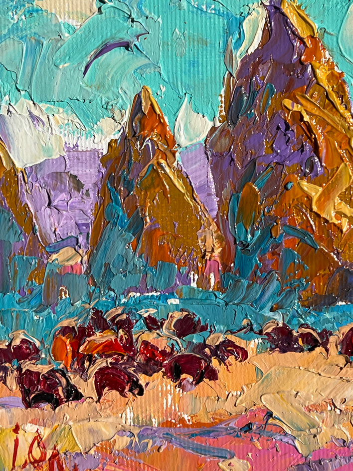 Morning Meadow by Oleksiy Ivanyuk |  Closeup View of Artwork 