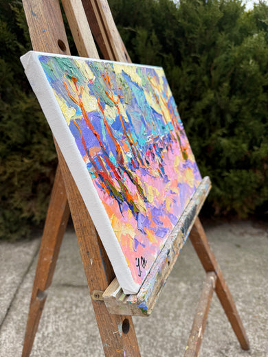 Morning. Urban Motif by Oleksiy Ivanyuk |  Side View of Artwork 