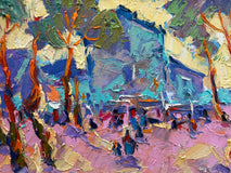 Original art for sale at UGallery.com | Morning. Urban Motif by Oleksiy Ivanyuk | $675 | oil painting | 9.45' h x 13.39' w | thumbnail 4