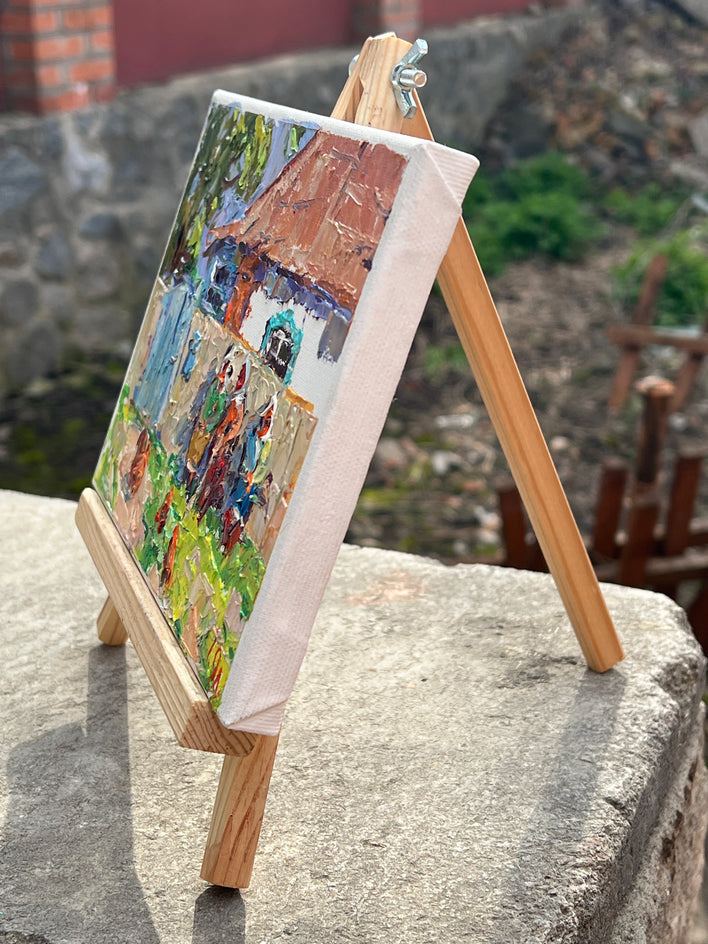 Neighbors by Oleksiy Ivanyuk |  Side View of Artwork 