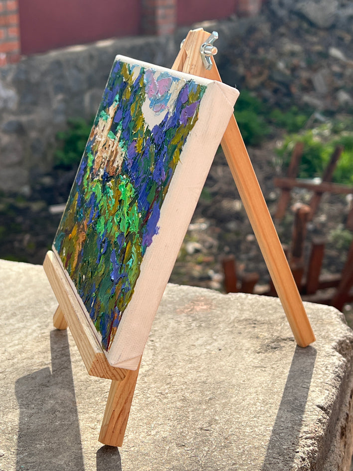 Old City by Oleksiy Ivanyuk |  Side View of Artwork 