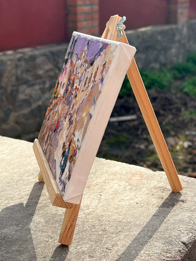 Old Town by Oleksiy Ivanyuk |  Side View of Artwork 