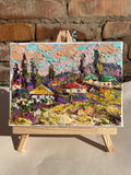 Original art for sale at UGallery.com | Outskirts of the Village by Oleksiy Ivanyuk | $575 | oil painting | 5.9' h x 7.87' w | thumbnail 3