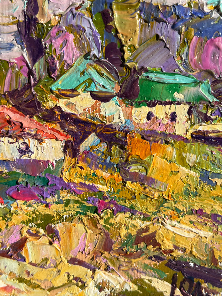 Outskirts of the Village by Oleksiy Ivanyuk |  Closeup View of Artwork 