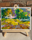 Original art for sale at UGallery.com | Protected Areas by Oleksiy Ivanyuk | $575 | oil painting | 5.9' h x 7.87' w | thumbnail 3