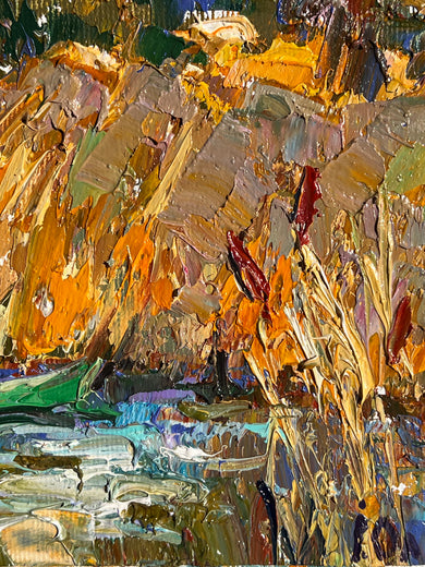 Quiet Backwater by Oleksiy Ivanyuk |   Closeup View of Artwork 