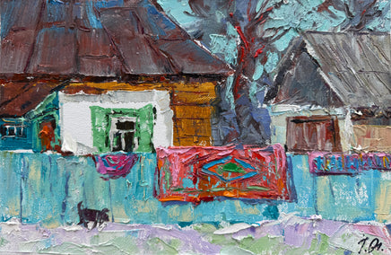 oil painting by Oleksiy Ivanyuk titled Saturday