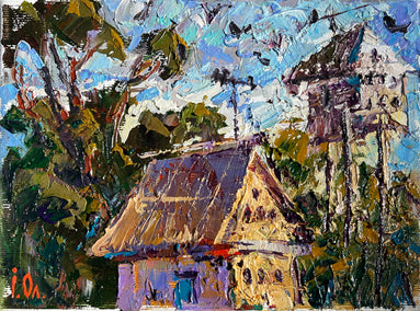 oil painting by Oleksiy Ivanyuk titled Summer Morning