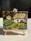 Original art for sale at UGallery.com | Summer Sunday by Oleksiy Ivanyuk | $575 | oil painting | 5.9' h x 7.87' w | thumbnail 3
