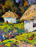 Original art for sale at UGallery.com | Summer Sunday by Oleksiy Ivanyuk | $575 | oil painting | 5.9' h x 7.87' w | thumbnail 4
