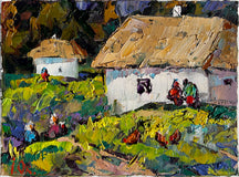 Original art for sale at UGallery.com | Summer Sunday by Oleksiy Ivanyuk | $575 | oil painting | 5.9' h x 7.87' w | thumbnail 1