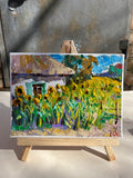 Original art for sale at UGallery.com | Sunny by Oleksiy Ivanyuk | $600 | oil painting | 5.9' h x 7.87' w | thumbnail 3