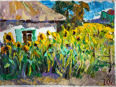 oil painting by Oleksiy Ivanyuk titled Sunny