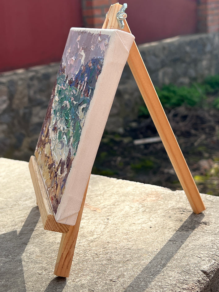 The Sea Is Stormy by Oleksiy Ivanyuk |  Side View of Artwork 