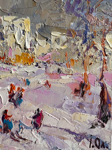 Winter Day by Oleksiy Ivanyuk |   Closeup View of Artwork 